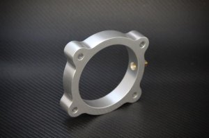 Hyundai Genesis Throttle Body Spacer - Torque Solution - Silver - `13-`27